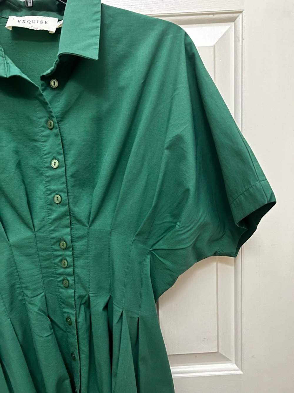 Tobie Shirt Dress by Exquise with Cinched Waist - Picture 10 of 16